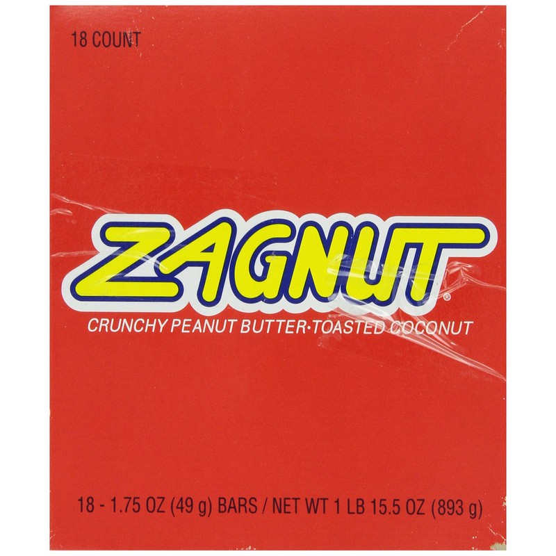 ZAGNUT Peanut Butter Coconut Candy Bar, 1.75 Ounce (Pack of