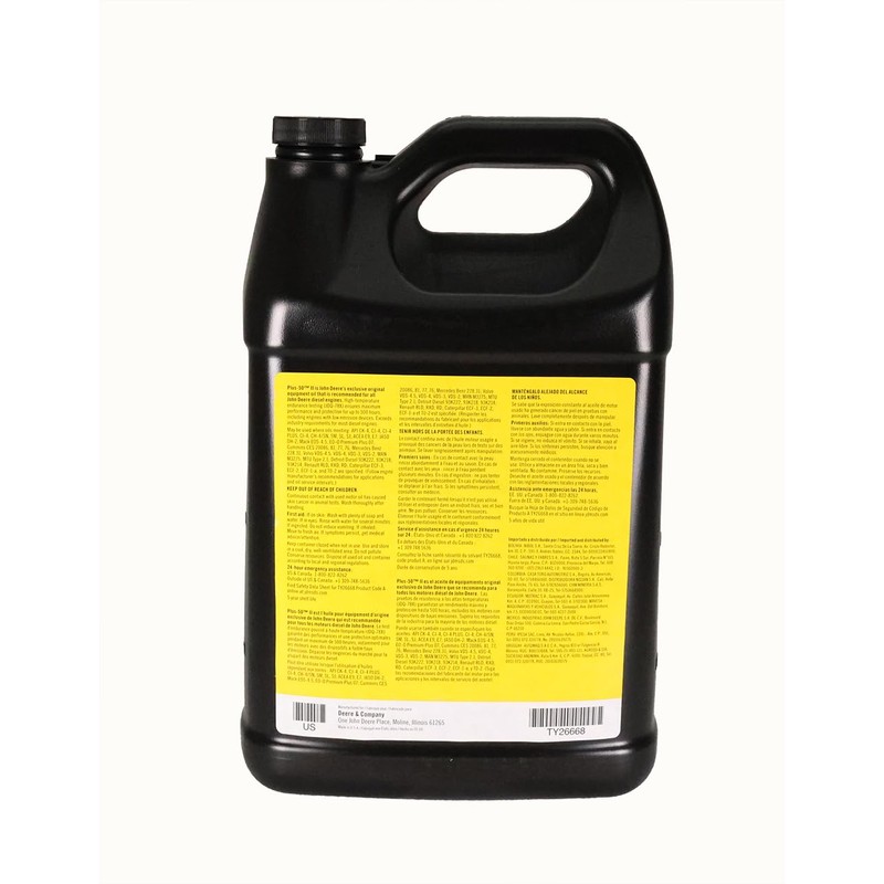 John Deere Original Equipment Plus-50 II SAE 10W-30 Engine Oil
