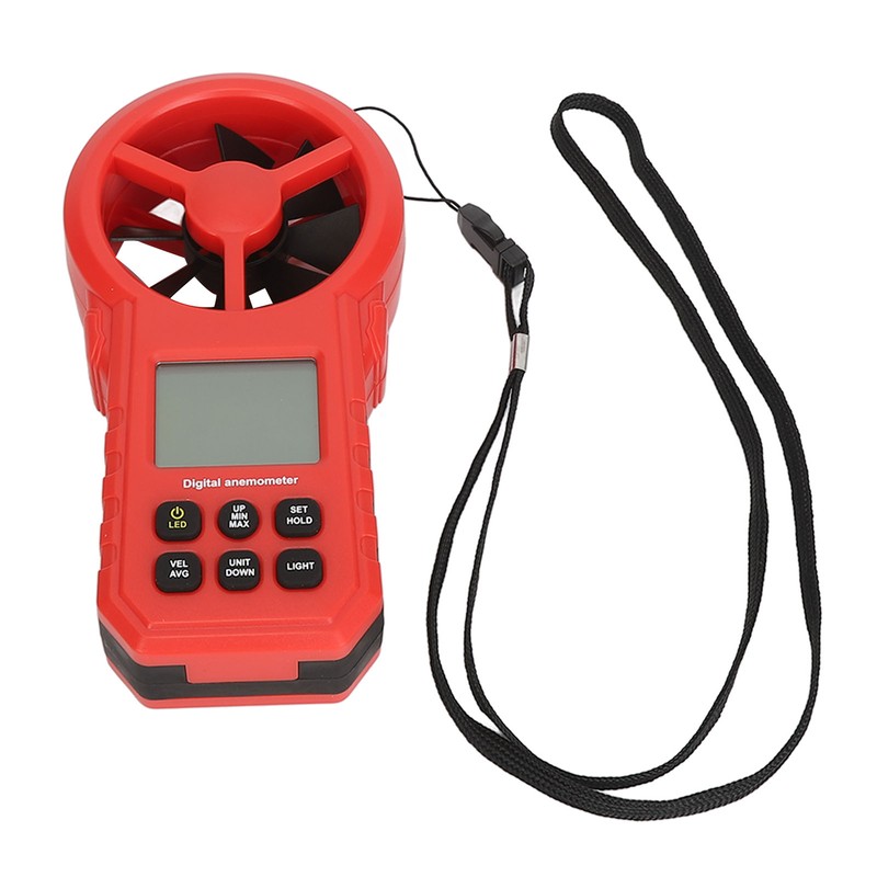 Digital Temperature Wind Speed Meter High Accuracy 5 Units Handheld