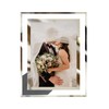 LUCKYLIFE 8x10 Picture Frame Glass for Tabletop Display Vertical or