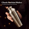 VonShef Cocktail Shaker Set, Silver 6pc Set with 550ml Parisian