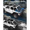 JOYTUTUS Tonneau Cover 4 Door Compatible with Wrangler JLU 2018-2026,