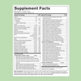 Purely Inspired Mezcla orgánica de batidos en polvo verde, sabor a té helado de mango tropical (30 porciones) – Probióticos para la salud digestiva co