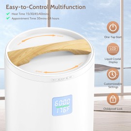 Keenray Large Towel Warmer Bucket, Luxury Towel Warmer for Bathroom, LCD Screen for Time and Temperature, Delay Time Up to 24 Hours, Fits 3 Large Towels, Blankets, Bathrobes, PJ's, Gift for Him & Her