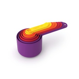 Joseph Joseph Nest - 8-Piece Space saving Measuring Cups and Spoons Set, Baking tools, Multi-Colour