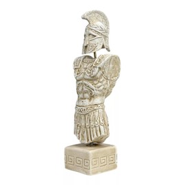 Greek Hoplite Warrior's Set of Armor Hard Plaster Statue 9.05 inches