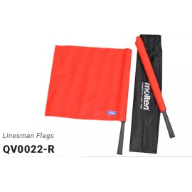 Molten QV0022-R VolleyBall Line Judges Flags Judge Flag RED