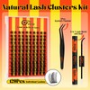GlowVane Lash Clusters Kit Mix10-18mm Eyelash Clusters Lightweight DIY Eyelash