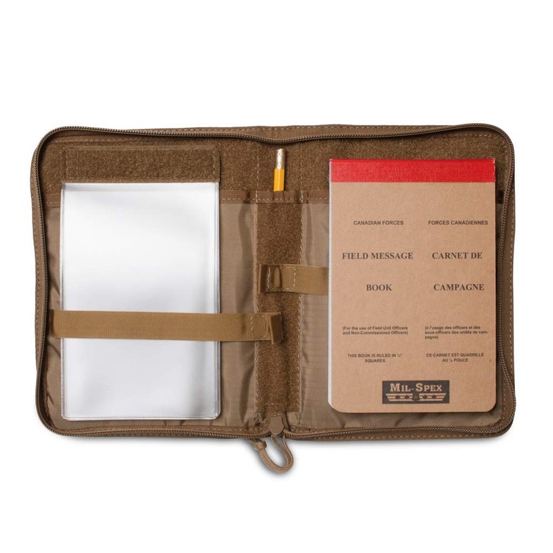 Tactical Notebook Covers Field Cover, Zippered, for Canadian Forces FMP