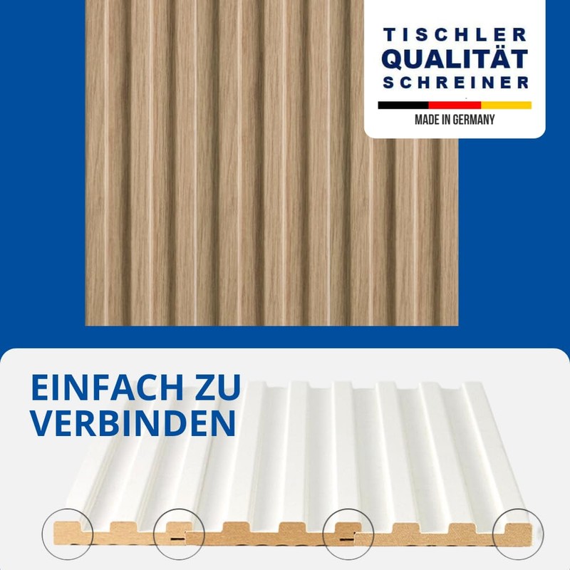 Reese Wall Panels, Natural Oak, Centre Strip Sample Piece Approx.