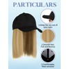 Mütze Perücken für Frauen Mädchen Farbe Blond Ombre Perücke Haarverlängerung