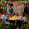 Solar Summer Hawaiian Outdoor Lights, 16Ft 40 LED Flamingo Pineapple