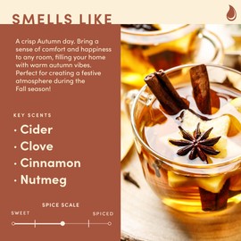 WAX & WIT Fall Candles, Hello Fall Candle, Autumn Candle, Fall Scented Candles for Home, Farmhouse Fall Decor, Fall Home, Bathroom Decor, Autumn Decor, Apple Cider Candle, Mulled Cider Candle - 9oz