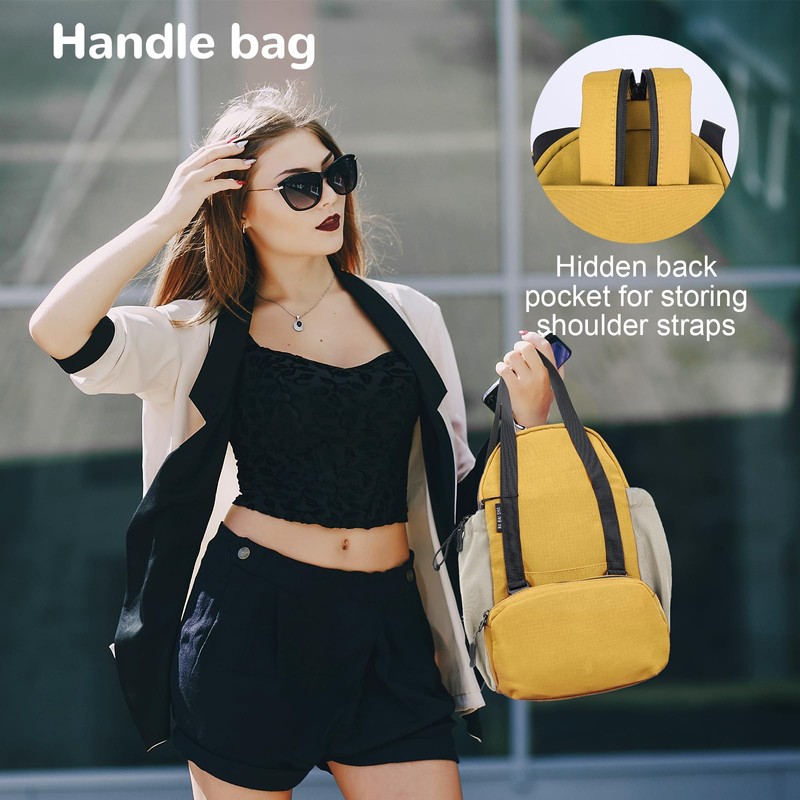Outplea 7L Women's Small Backpack Bag City Backpack 2 in