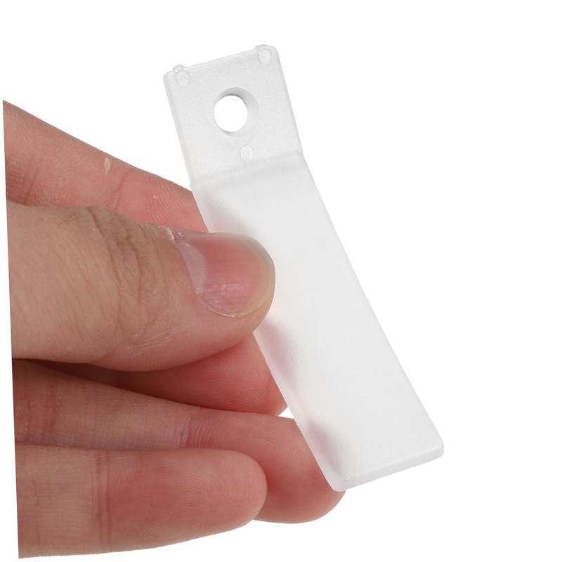 Ipetboom 40 Sets Clear Plastic Drawer Stoppers with Stainless Steel