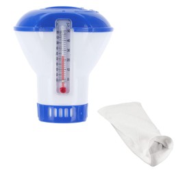 2Pcs Hot Tub Floating Dispenser, Pool Starter Kit with Floating Tablet Dispenser, Hot Tub Accessories for Swimming Pool, Water Park, Spa Maintenance