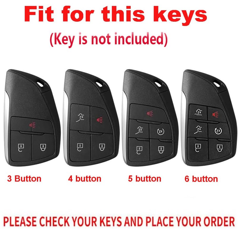 TECART Key Fob Cover with Keychain zinc alloy Key Case