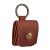 Leather SD Card Holder Keychain, SD Card Case Key Fob,