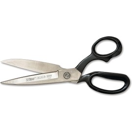 Crescent Wiss 10" Wide Blade Bent Handle Industrial Shears - Professional Heavy Duty Utility Scissors Tool for Sewing Fabric, Upholstery, Carpet & Drapery - W20W