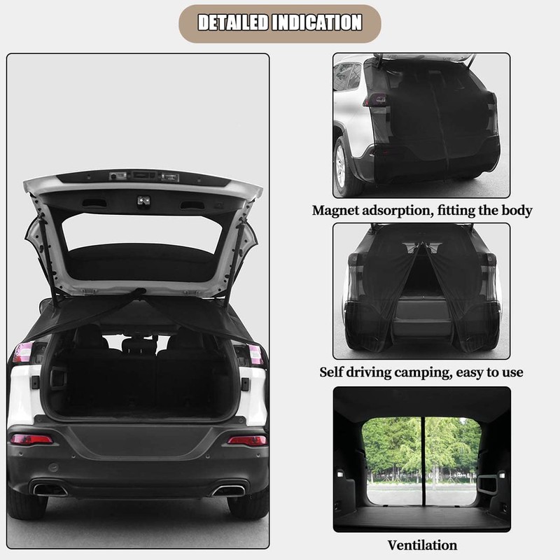 KMFCDAE Car SUV Tailgate Screen Tail Gate Rear Windshield Sunshade