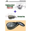CAMPINGMOON 4pcs Set Stainless Steel Camping Sierra Cup 310ml with