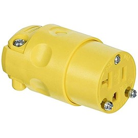 Leviton 010-520CV-000 Conector de PVC Grado Comercial 20A-125V 2P3H Nema 5-20R, pack of/paquete de 1