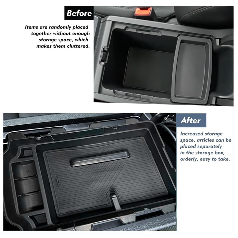 EUEKY 2Pack Hon da Civic 2025 Center Console Tray for