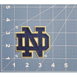Notre Dame Fighting Irish Embroidered Iron On Patch 2.75x2.5" College