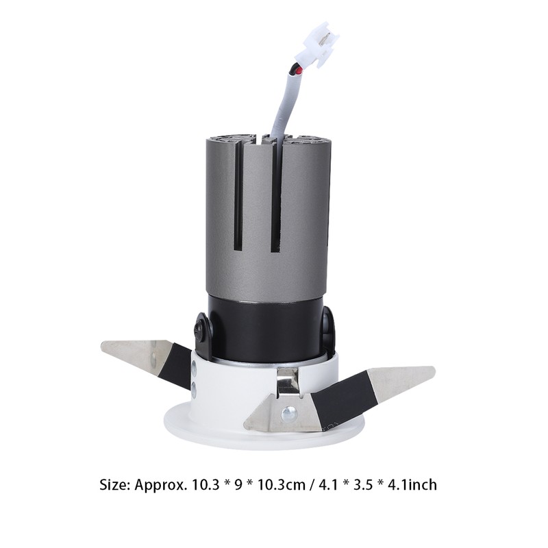 AC100-277V 7W Warm White LED Recessed Lamp Ceiling Light Downlight