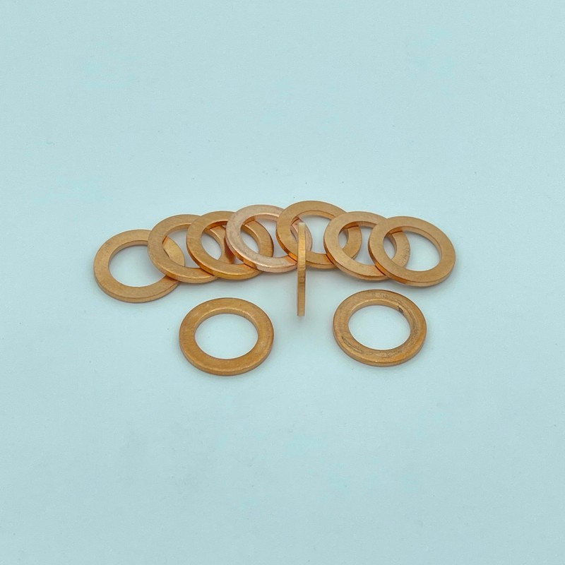 M12 Drain Washer, 18mm x 12mm, 1.5mm Thick, 09168-14012 Copper