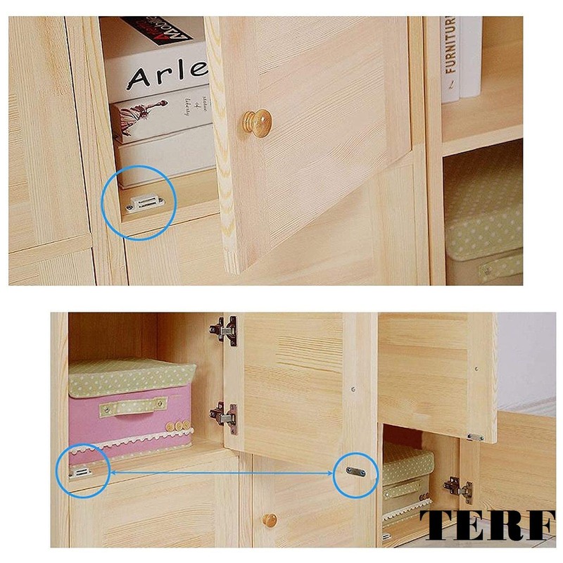 TERF® Heavy Duty White Magnetic Door Catch Closer 60mm With