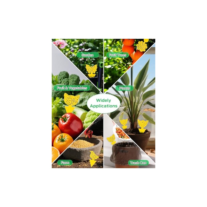 Yellow Sticky Traps for Indoor and Outdoor Pest Control -
