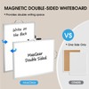 MaxGear Dry Erase Board for Wall, 16"x12" Hanging Whiteboard, Double