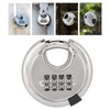 Stainless Steel Password Round Padlock Key 70mm thickened 9, 5mm