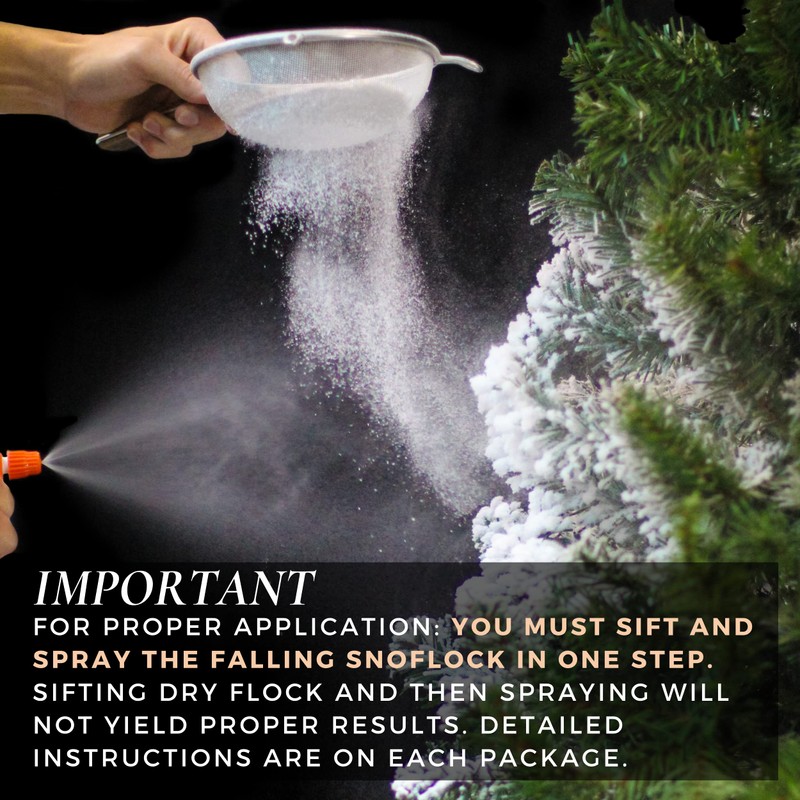 SnoFlock The Original Premium Self-Adhesive Snow Flock Powder with ShimmerSpec