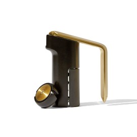 RBT Vertical Lever Corkscrew Wine Opener with Foil Cutter and Extra Spiral, Black