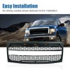 Autohai Front Grill for 2009-2014 FORD F150 W/Lights Black