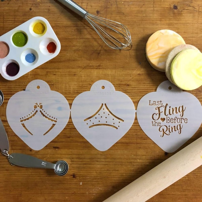 Bachelorette Cookie Stencil Set C1042 by Designer Stencils