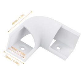 HOMMAND 90 Degree LED Profile Corner Connector, Pack of 10, V Shape LED Channel Corner Connector, 90 Degree Corner Connector for V Shape LED Aluminium Profile, Includes Screws