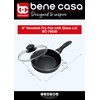 Bene Casa - Black Nonstick Aluminum Frying Pan with Glass
