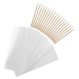 Healeved Hair Removal Wax Strips 1 Set Beeswax Paper Wooden Sticks for Smooth Skin