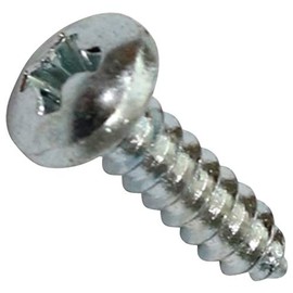 AERZETIX - Pack of 100 - Self Tapping Screws - M3.5 x 13mm - Galvanised Steel - Metal - Round Head - Curved - Phillips - DIN7981 - DIY - C44629