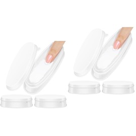 OHPHCALL 6pcs Nail Powder Storage Cases for Easy Manicure Decor Simple Design Nail for Dipping Powder and Sequins Compact and Convenient