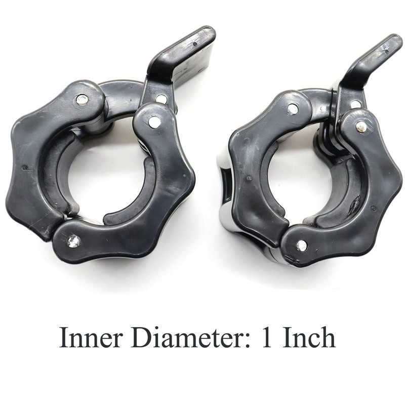 Barbell Clamps Dumbbell Spinlock Collars Clips for Standard Weight Lifting