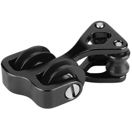 Glide Cable Slide, Aluminium Alloy Archery Cable Slide String Splitter Roller Glide Archery Cable Slide (Black)