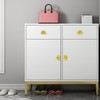 mookaitedecor Set of 4 Yellow Agate Crystal Drawer Knobs with