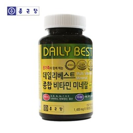 Chong Kun Dang Multivitamin 180 Tablets x 1 Pack (6-month supply) / 종근당 종합비타민 180정x1개 6개월분