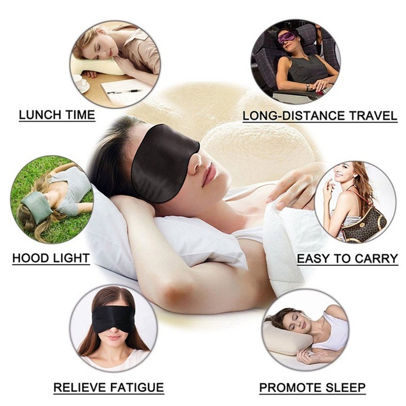 100% Silk Sleeping Mask, Eye Mask, Sleeping Mask, Travel Night