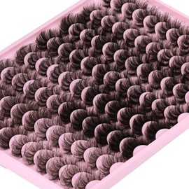 48 Pairs Mink Lashes Fluffy Thick Eyelashes 8 Styles Mixed Dramatic Long Faux Mink Eye lashes Pack 10D Curl Wholesale Luxury Soft Fake Eyelashes | zanlufly