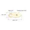 sourcing map Frame Turn Button, 7/8" Metal Flat with Screws